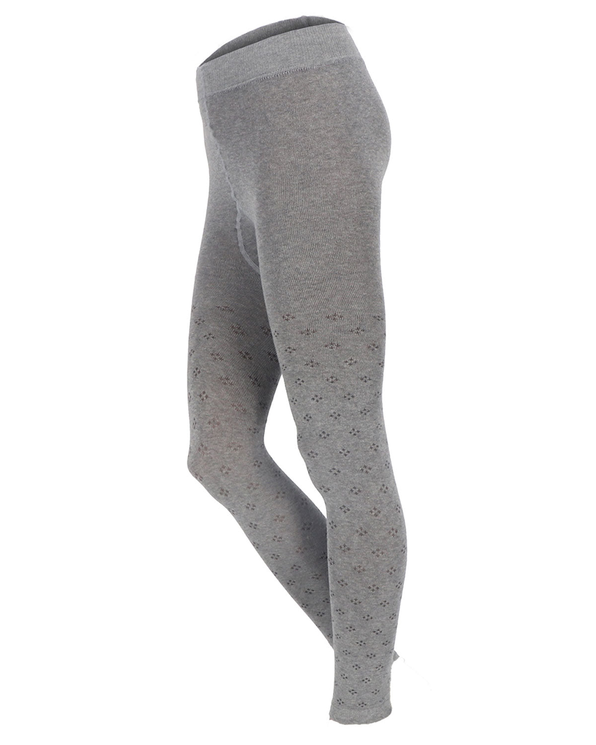 Damen Legging Rhombenmuster Bio Baumwolle Elasthan