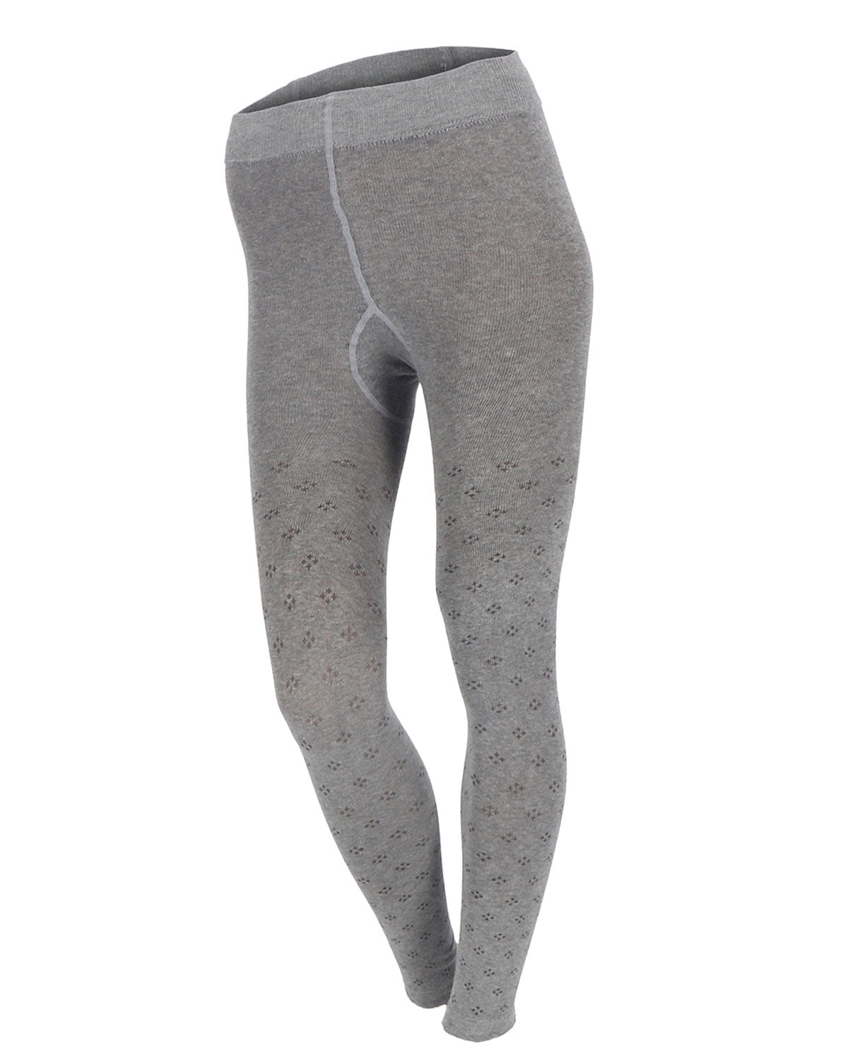 Damen Legging Rhombenmuster Bio Baumwolle Elasthan