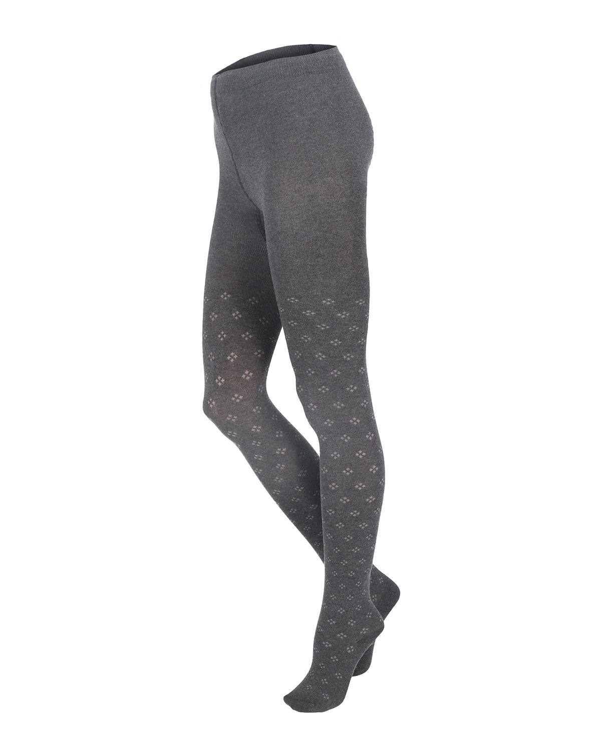 Damen Strumpfhose Rhombenmuster Bio Baumwolle