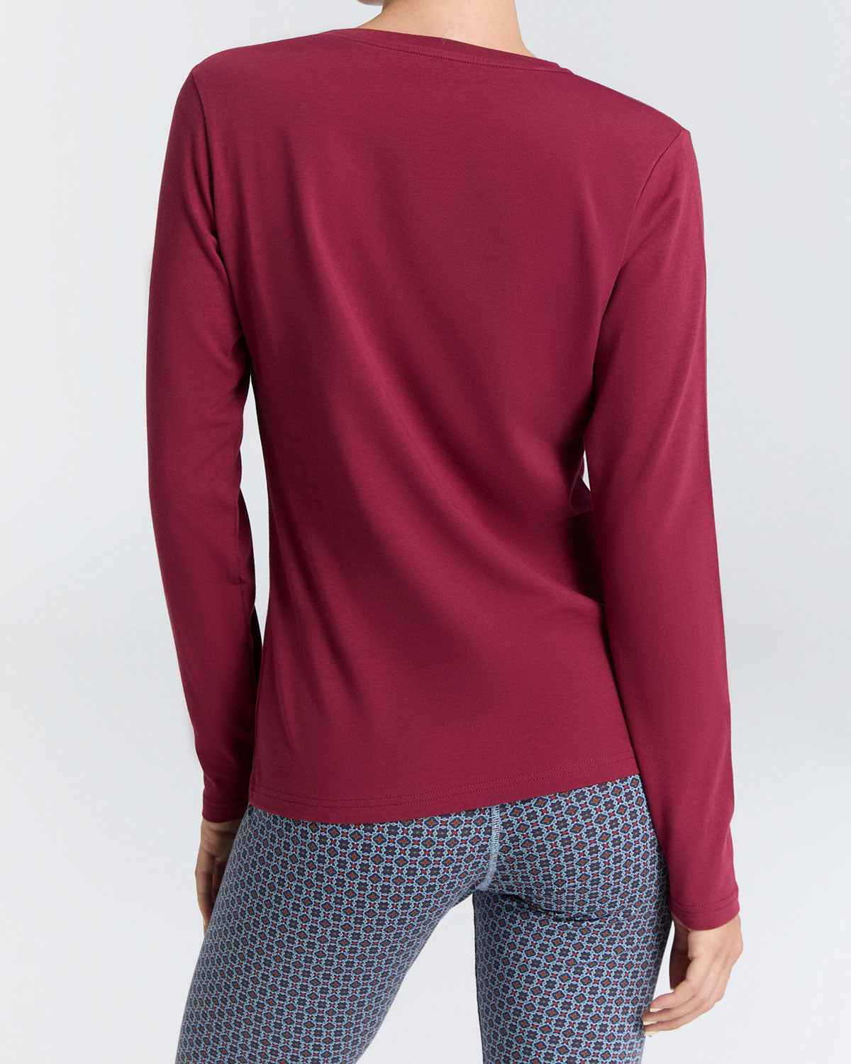 Leela Cotton Damen V-Neck Shirt Bio Baumwolle Elasthan