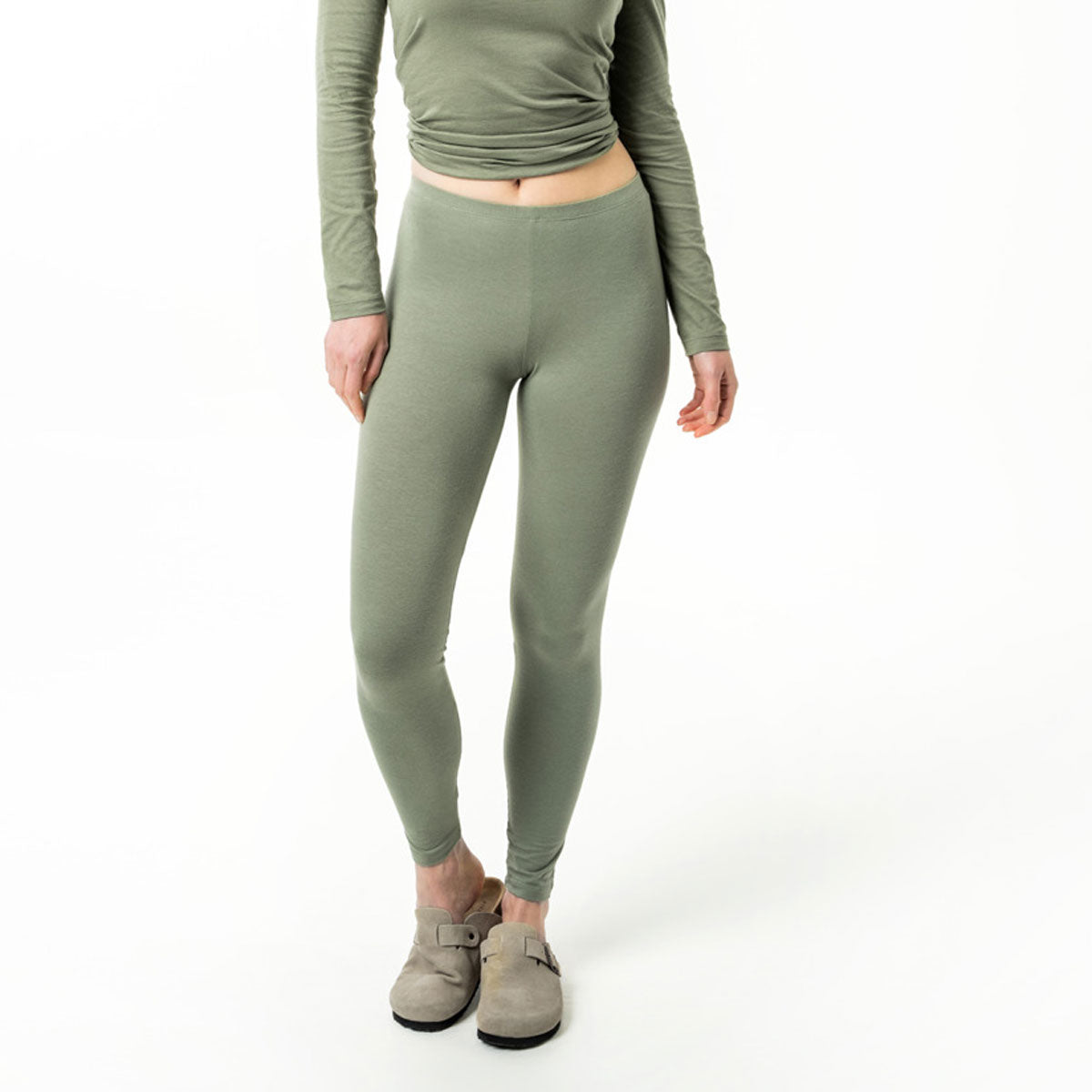Living Crafts Damen Leggings Bio Baumwolle Elasthan