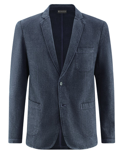 Hempage Herren Twill Blazer Jakko Hanf Bio Baumwolle