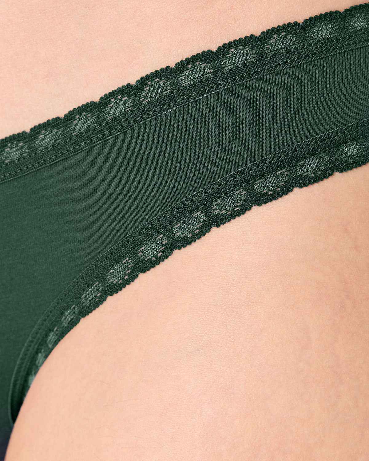 Albero Natur Damen Slip mit Spitze Bio Baumwolle Elasthan