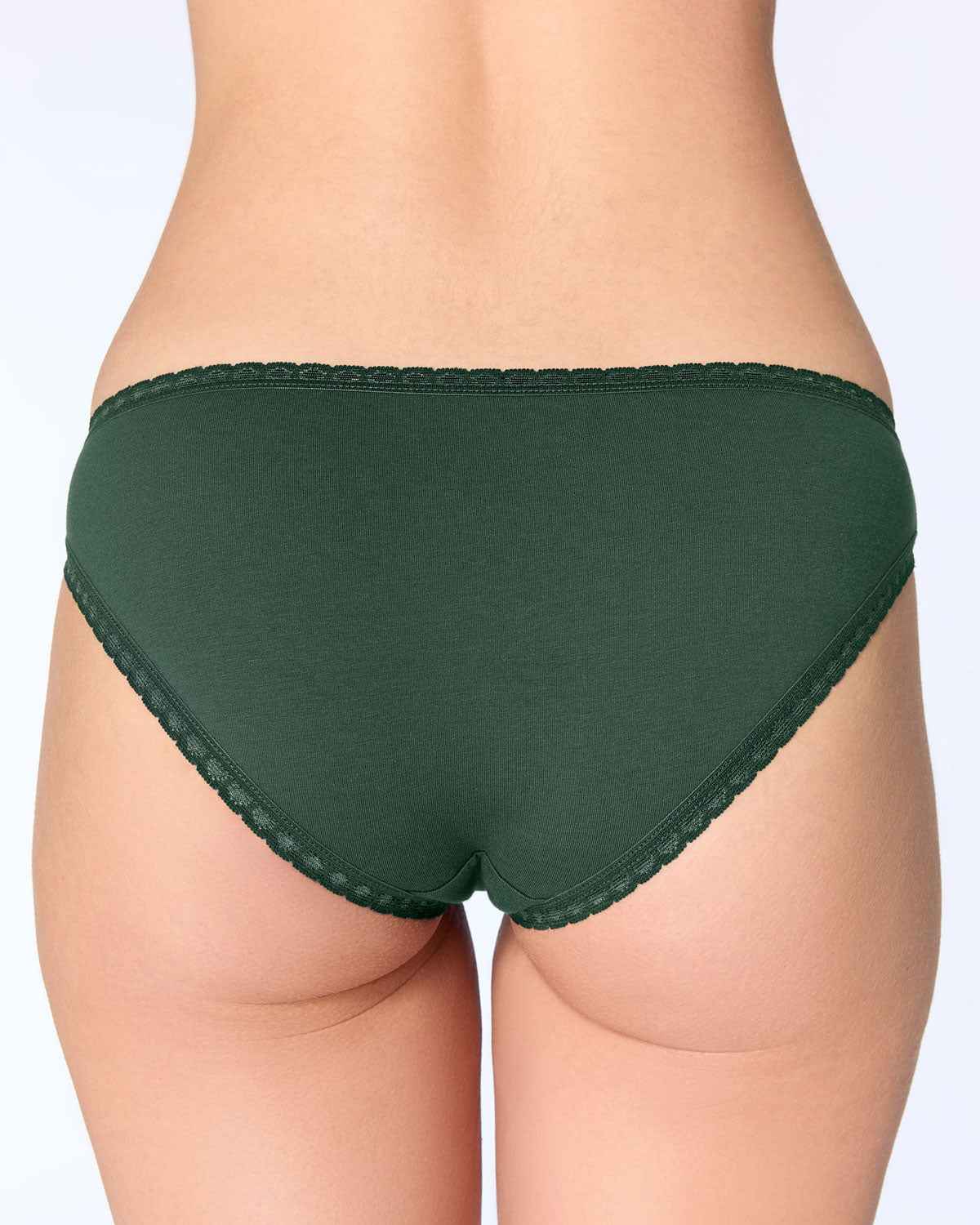 Albero Natur Damen Slip mit Spitze Bio Baumwolle Elasthan