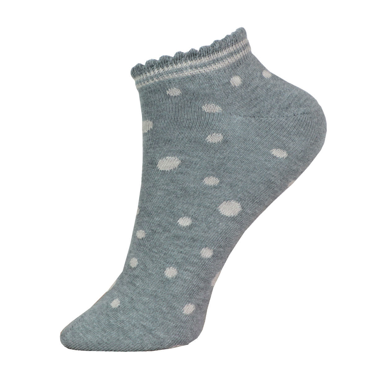 Kinder Sneaker Socken gepunktet Bio Baumwolle Elasthan