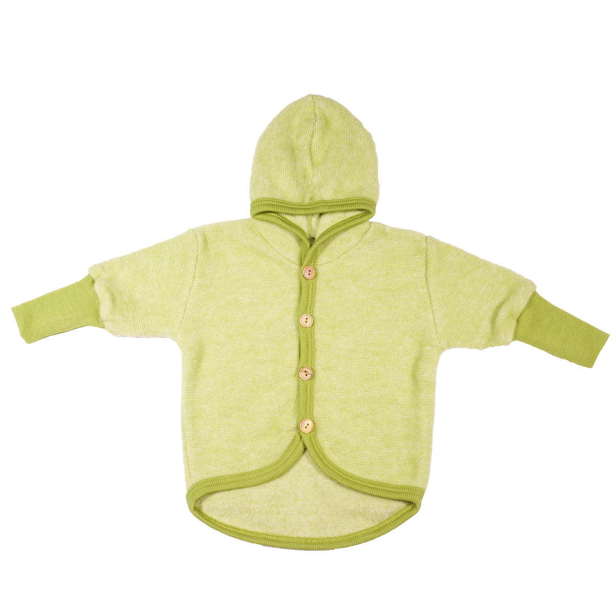 Cosilana Baby Fleece-Jacke mit Kapuze kbT Wolle Bio Baumwolle
