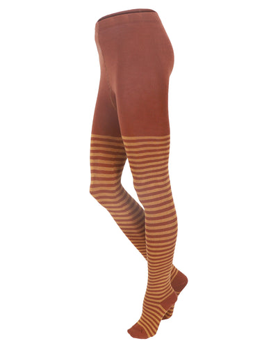 Damen Strumpfhose Ringel Bio Baumwolle Elasthan