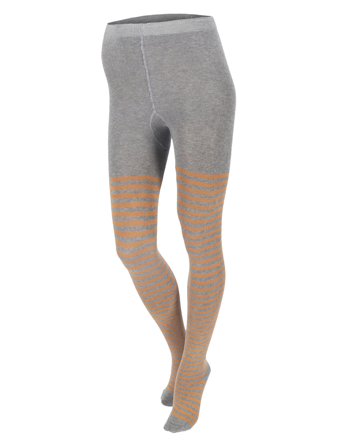 Damen Strumpfhose Ringel Bio Baumwolle Elasthan