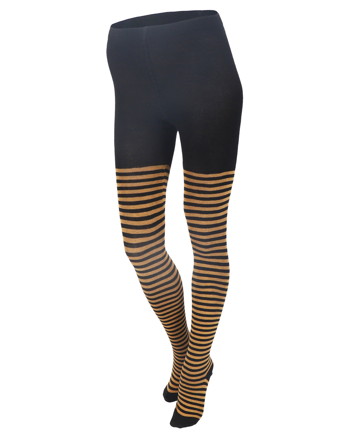 Damen Strumpfhose Ringel Bio Baumwolle Elasthan