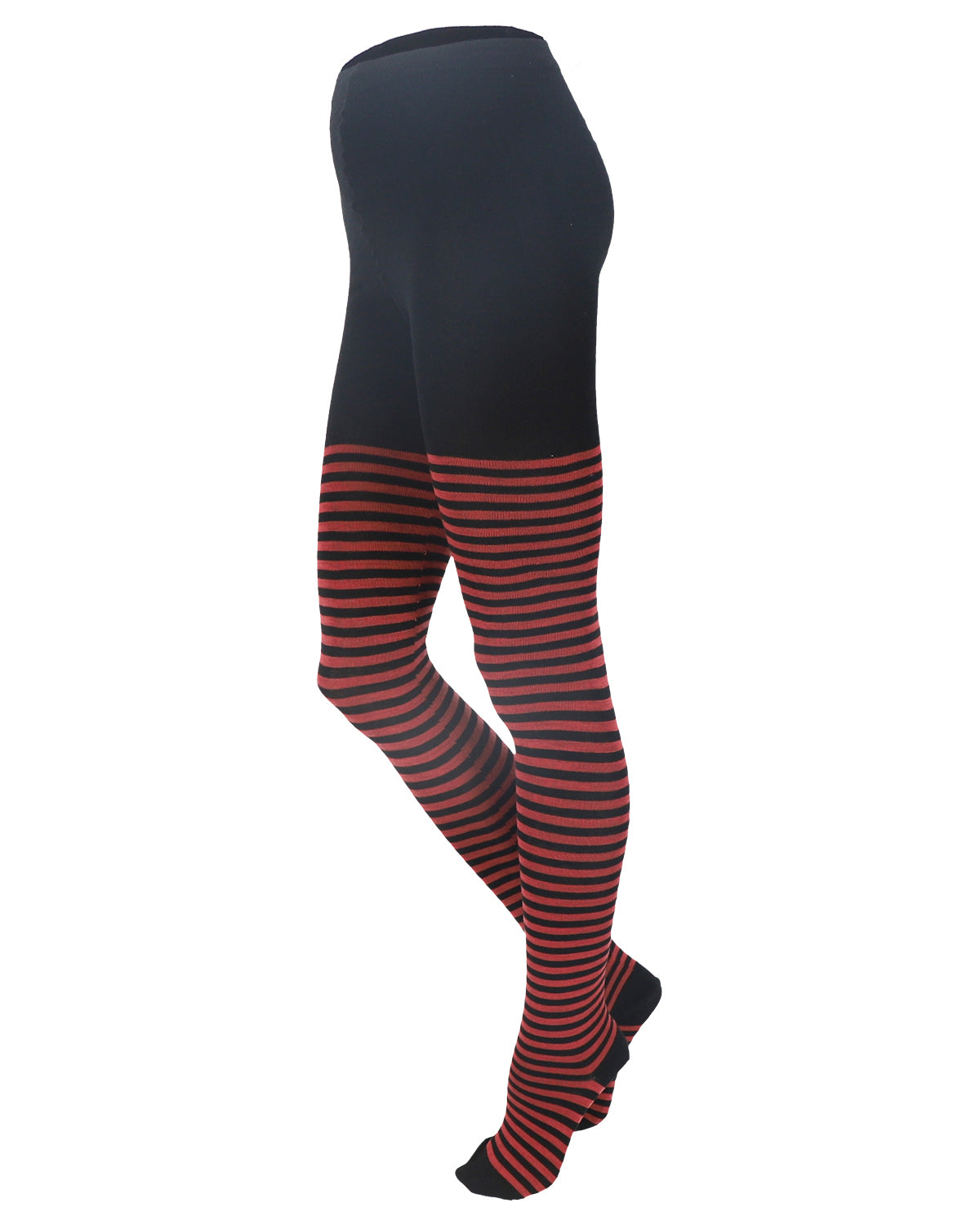 Damen Strumpfhose Ringel kbT Wolle Bio Baumwolle Elasthan