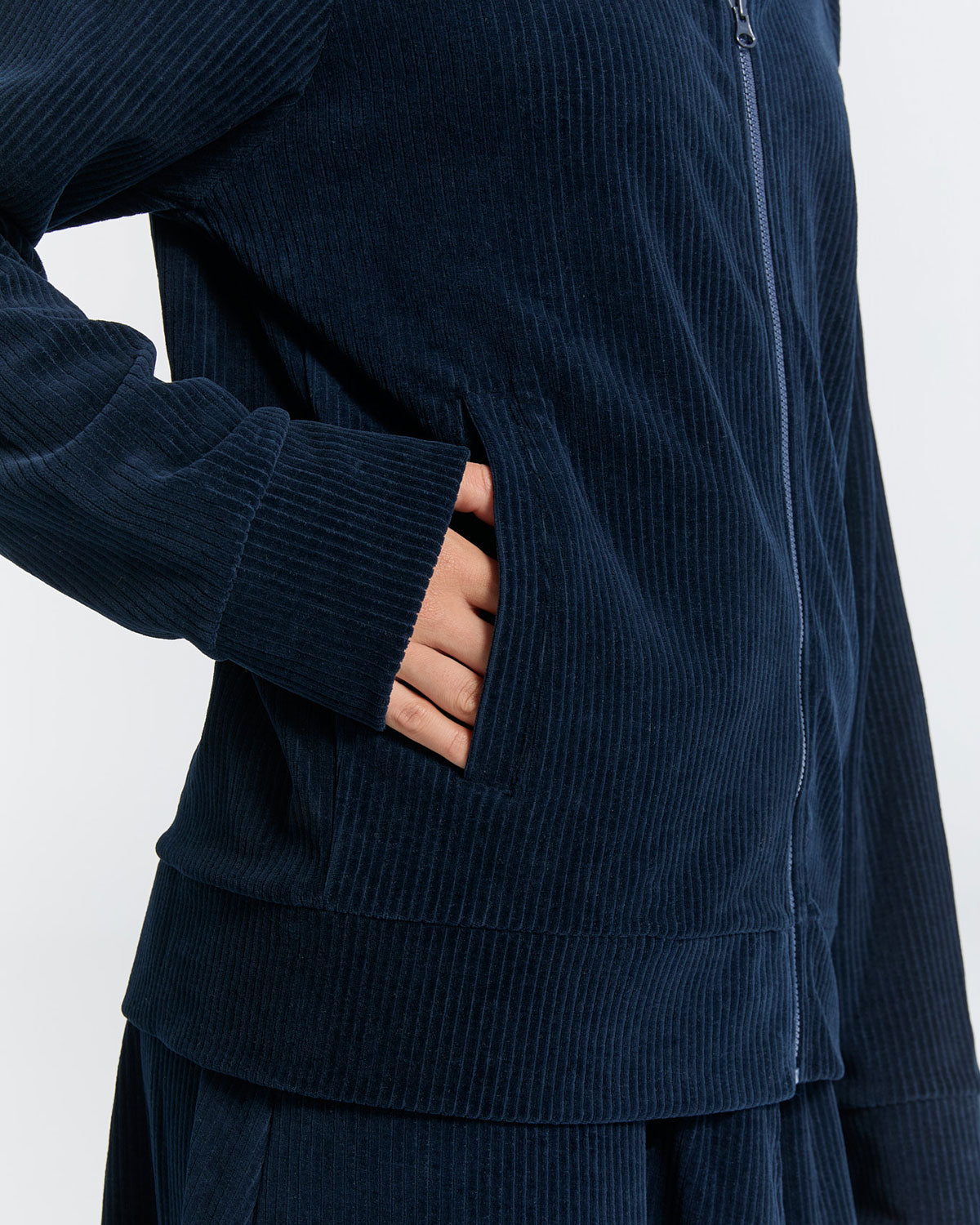 Leela Cotton Unisex Cord Baseballjacke Bio Baumwolle