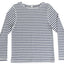Damen Wende Shirt Langarm U-Boot Auschnitt Bio Baumwolle