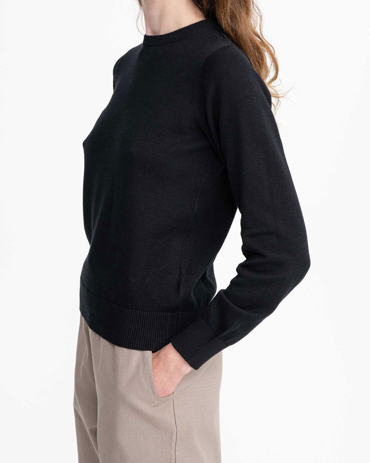 Mela Damen Leichter Feinstrick Pullover Bio Baumwolle