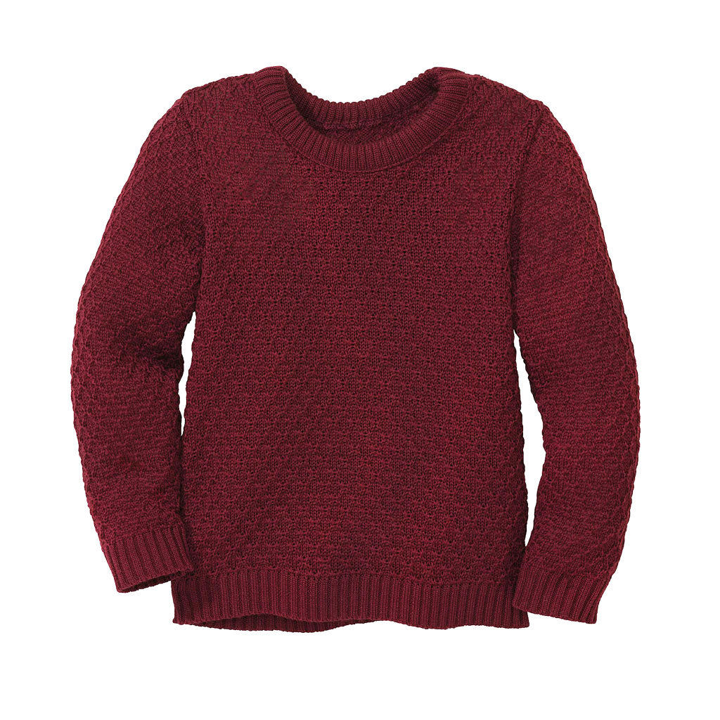 Disana Kinder Aran Pullover kbT-Merinowolle