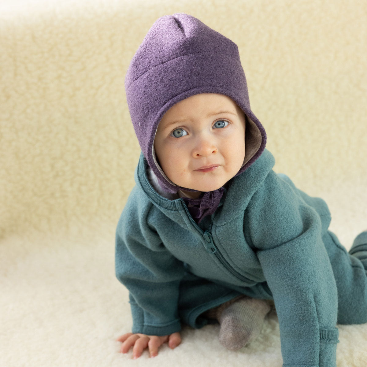 Disana Baby Kinder Walk Mütze kbT Schurwolle