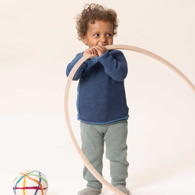 Disana Baby Melange-Jacke Schurwolle kbT-Merino