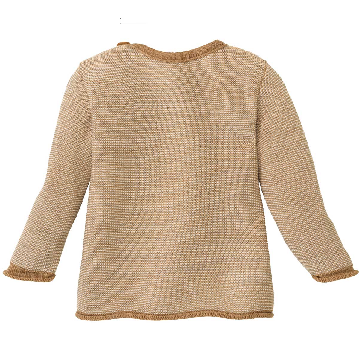 Disana Baby Melange-Pullover mit Knopfverschluss kbT Merino