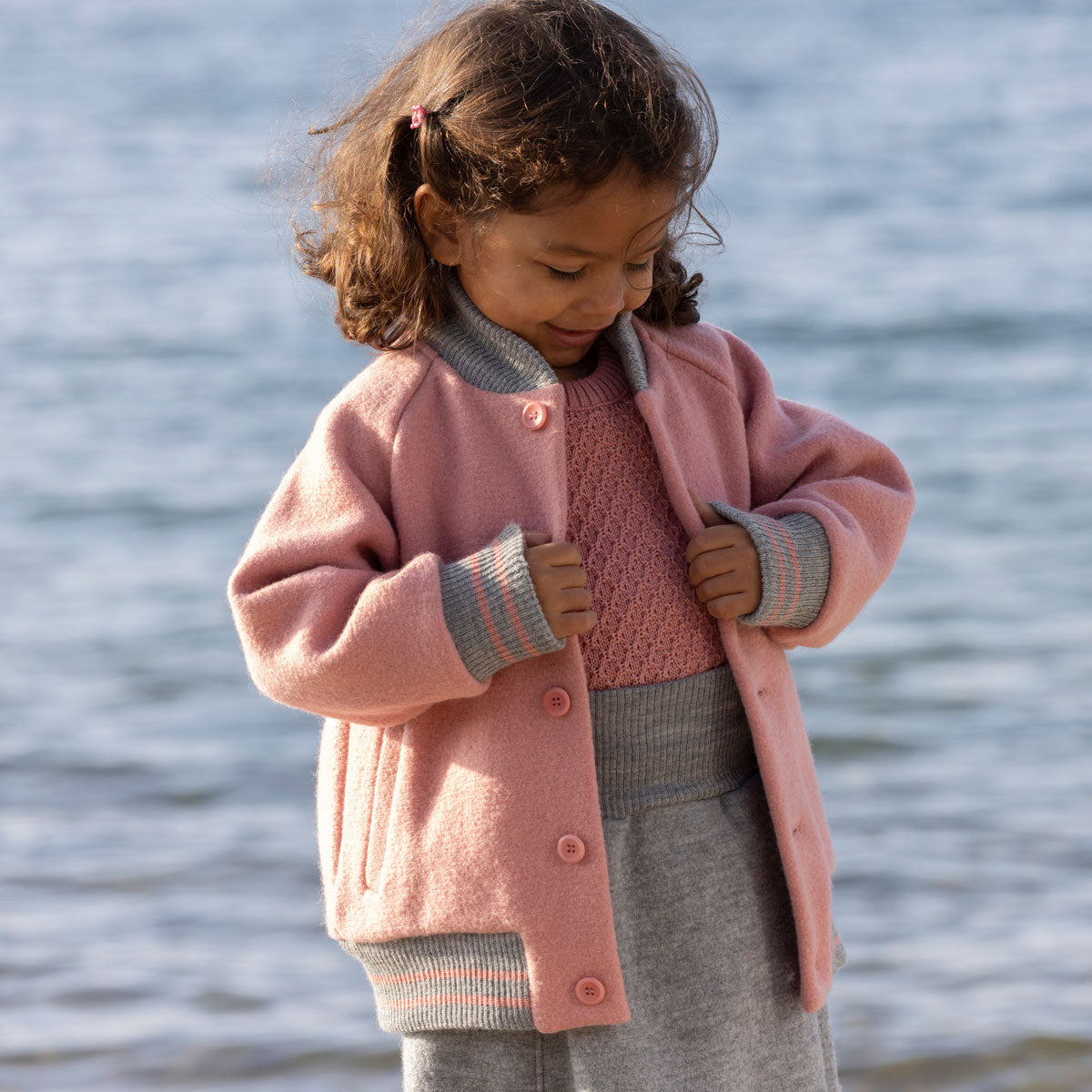 Disana Kleinkinder Walk-College-Jacke kbT-Merino Schurwolle