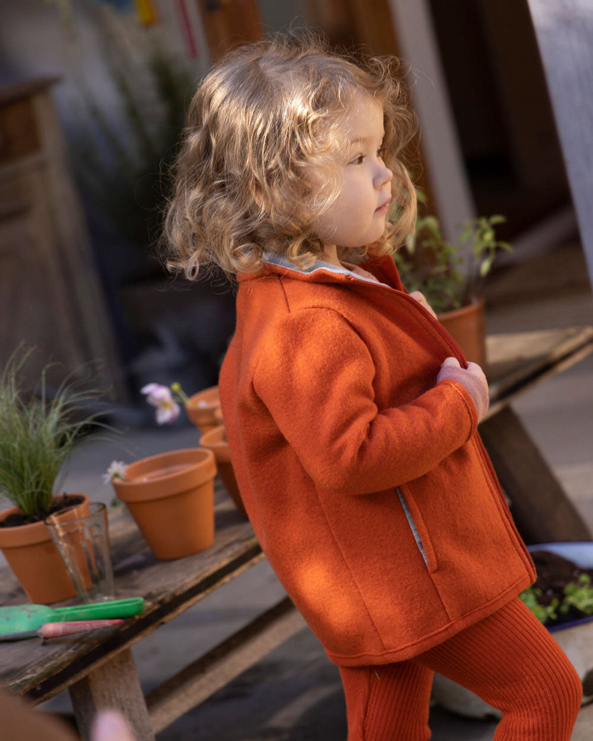 Disana Kinder Leichte Zipper-Jacke kbT-Merinowolle