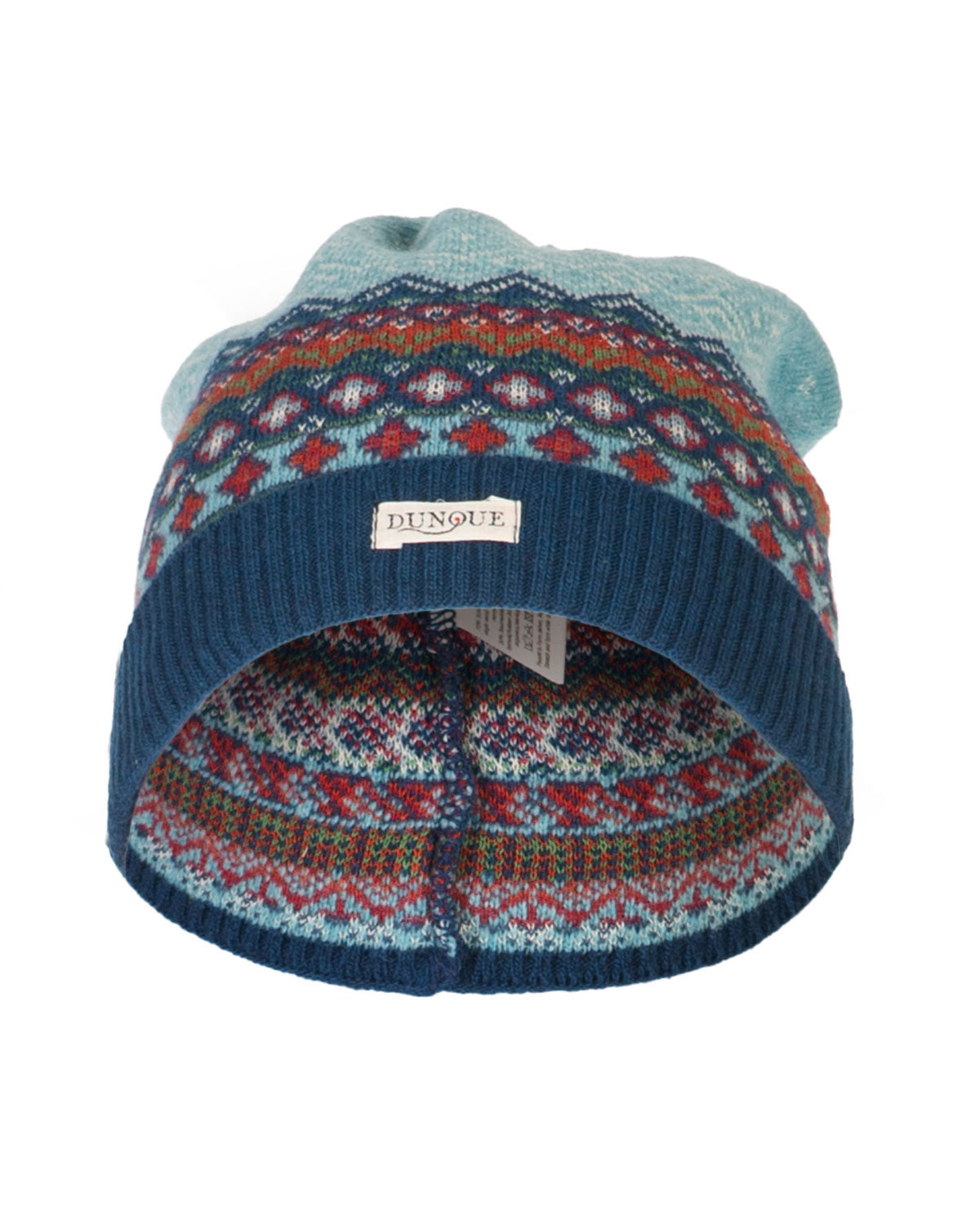 Dunque Jacquard-Mütze Wolle Bio Baumwolle