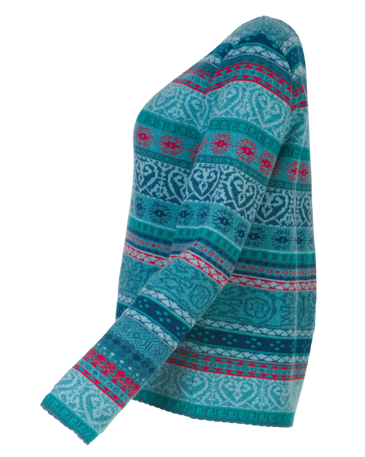 Dunque Jacquard Pullover Schurwolle