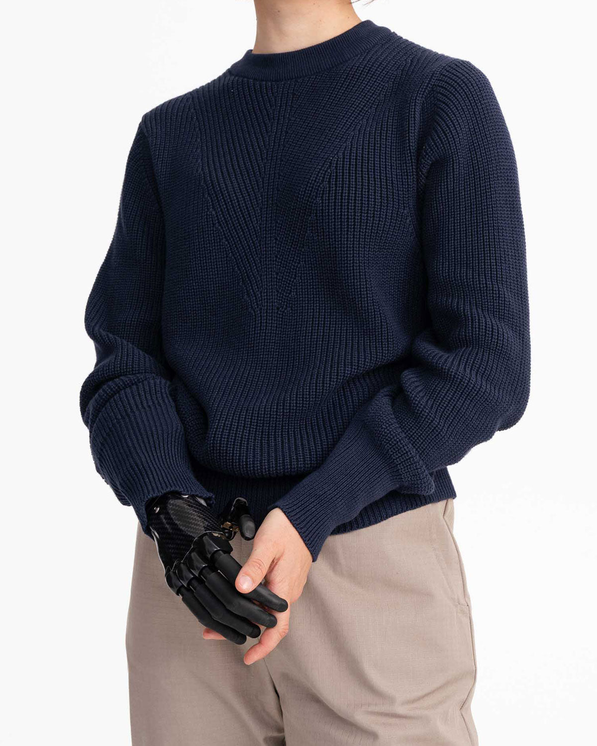 Mela Damen Bio Baumwolle Strick pullover