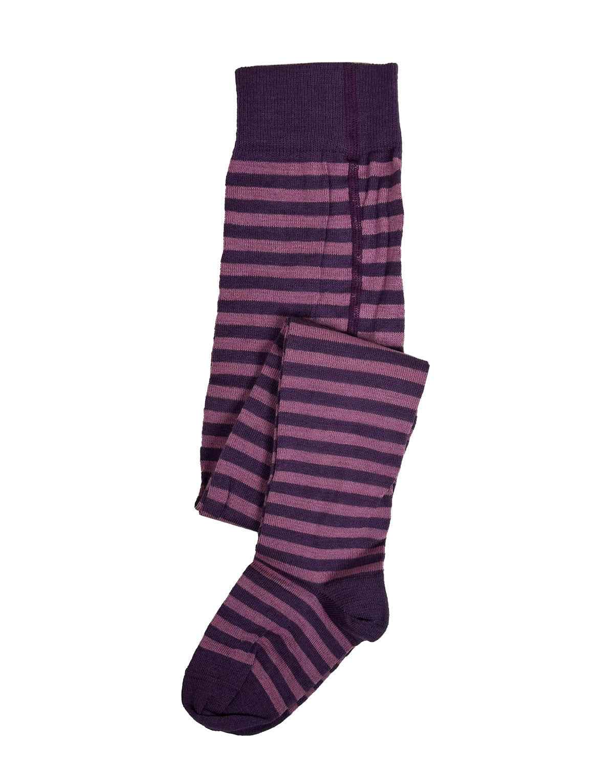 Kinder Strumpfhose geringelt kbT Wolle Bio Baumwolle mit Elasthan