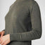 Damen Bio Baumwolle Basic Stehkragen Feinstrick Kleid