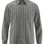 Hempage Herren Hemd geringelt hanf Bio Baumwolle