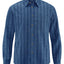 Hempage Herren Hemd geringelt hanf Bio Baumwolle