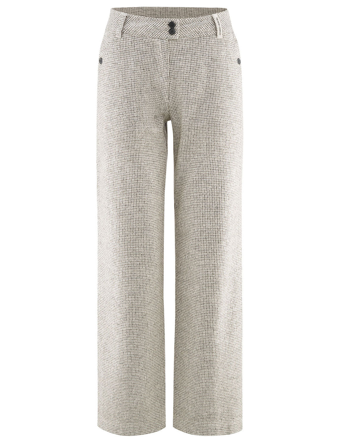 Hempage Damen Hose, pepita Hanf Bio Baumwolle