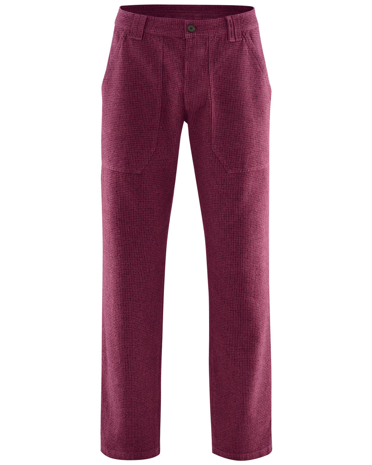 Hempage Herren Hose pepita Hanf Bio Baumwolle
