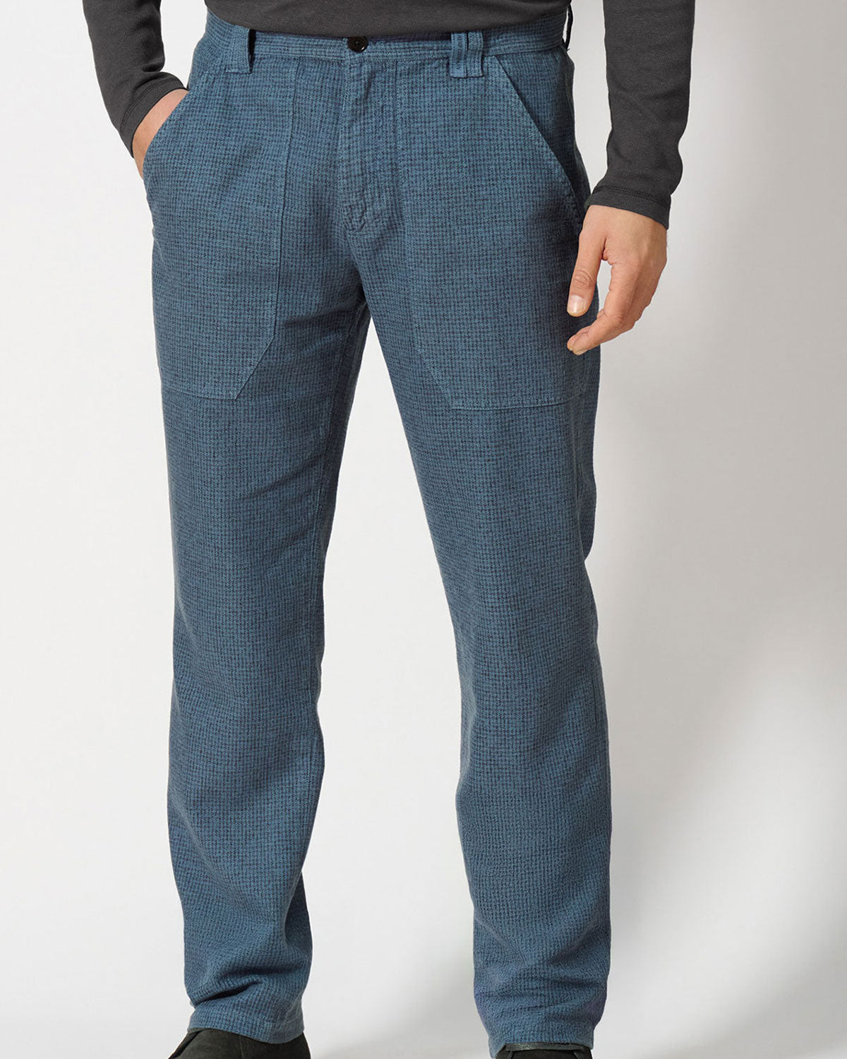Hempage Herren Hose pepita Hanf Bio Baumwolle