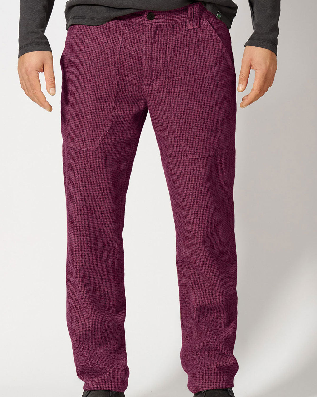 Hempage Herren Hose pepita Hanf Bio Baumwolle