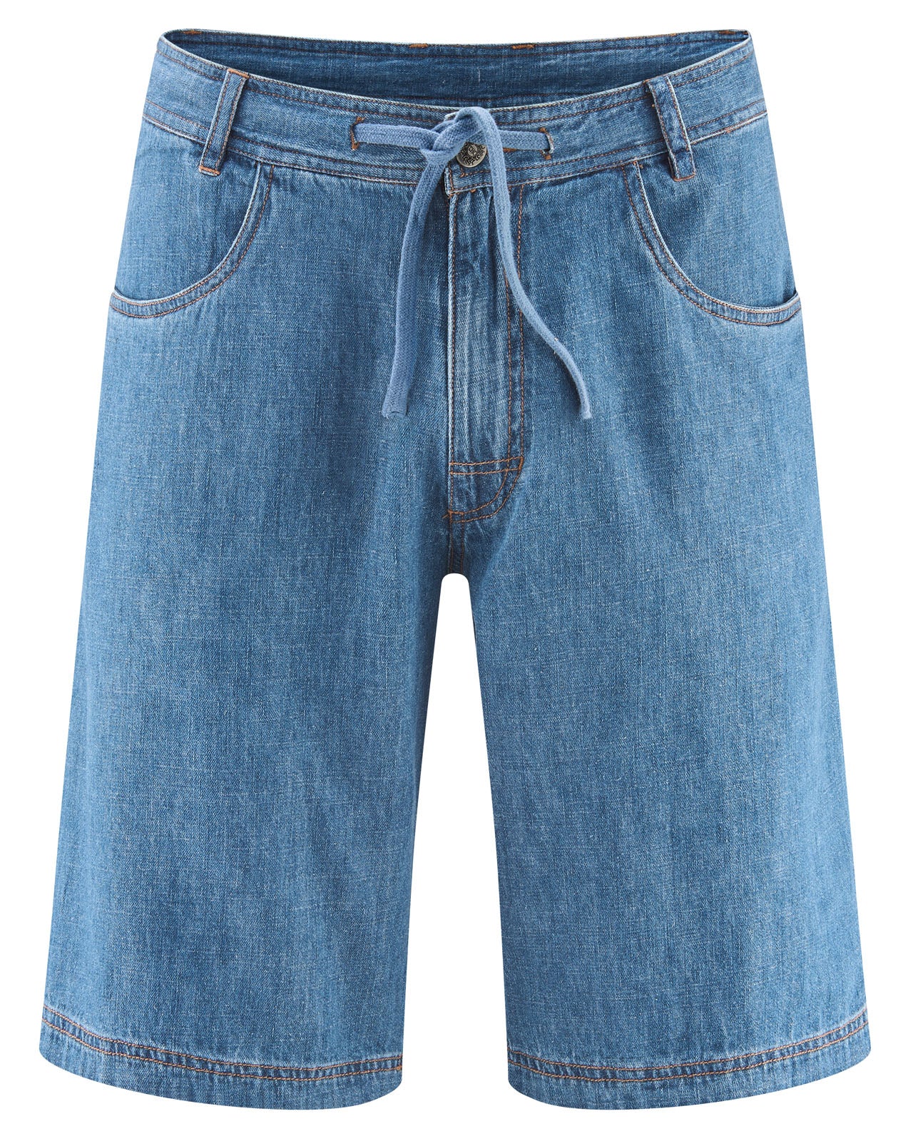 Hempage Herren Jeans-Shorts Hanf Bio baumwolle