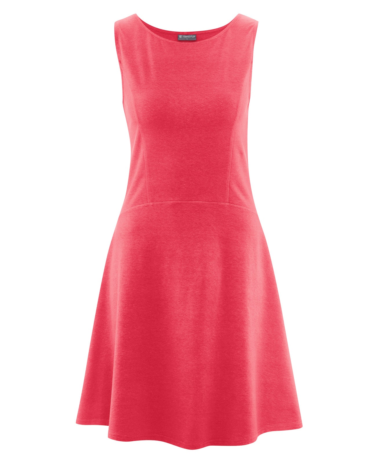 Hempage Damen Jersey Sommer Kleid Hanf Bio Baumwolle Elasthan