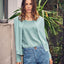 Hempage Damen Strickjacke lässig Hanf Bio Baumwolle