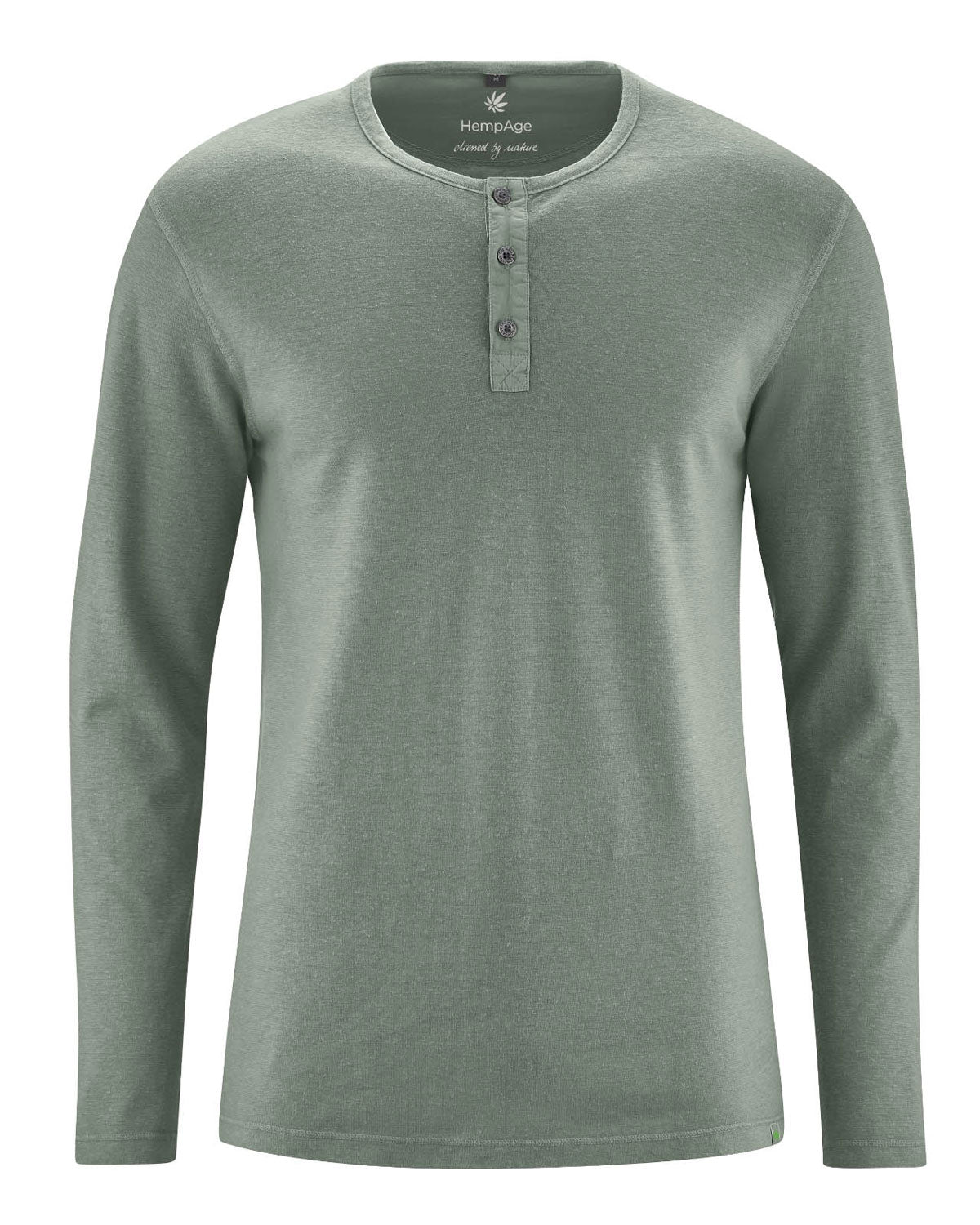 Hempage Henley Longsleeve Hanf Bio Baumwolle