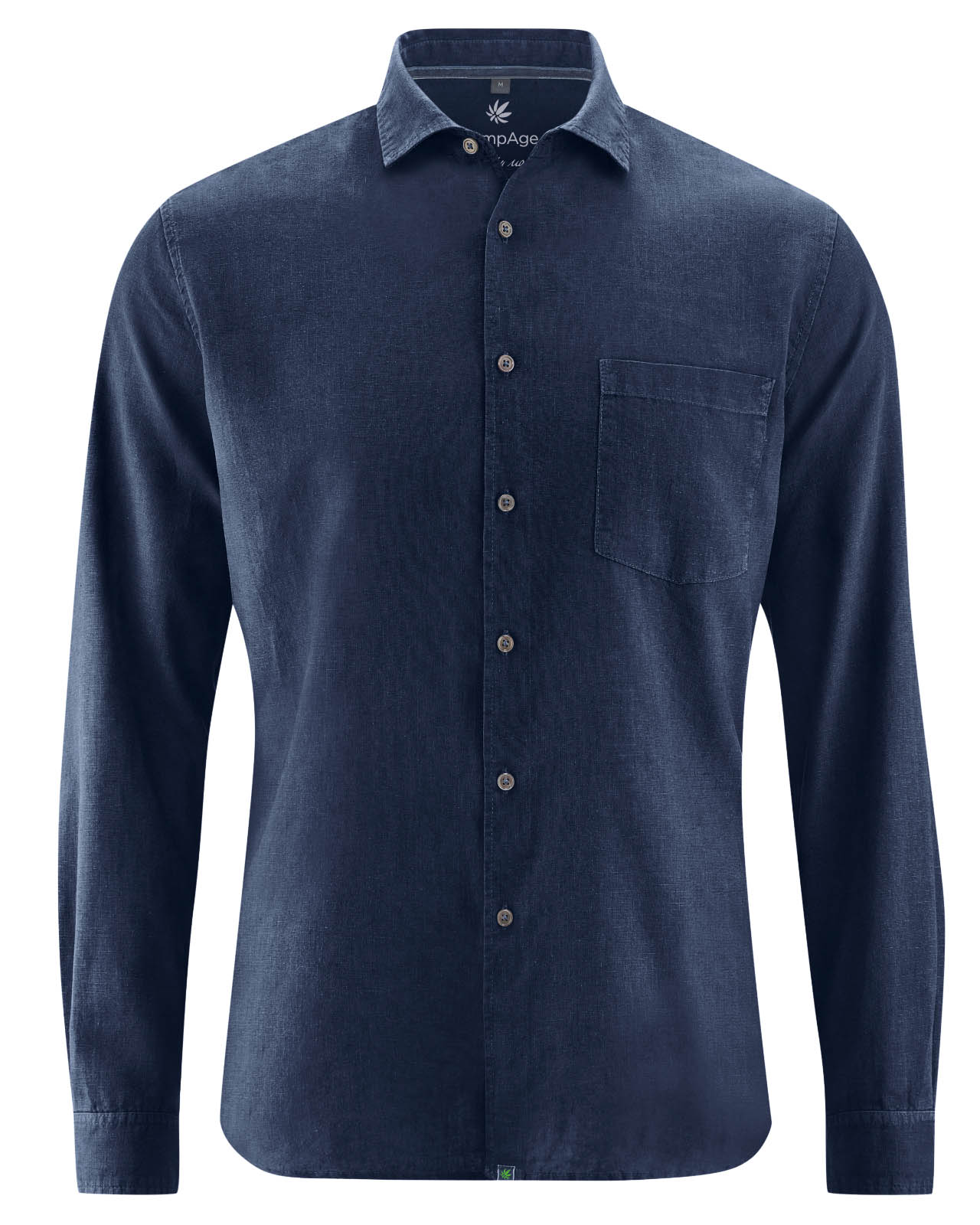 Hempage Herren Business Hemd Hanf Bio Baumwolle