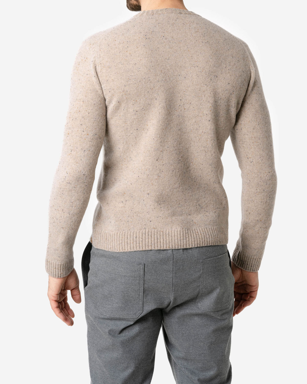 Herren Pullover Meliert  kbT-Schurwolle
