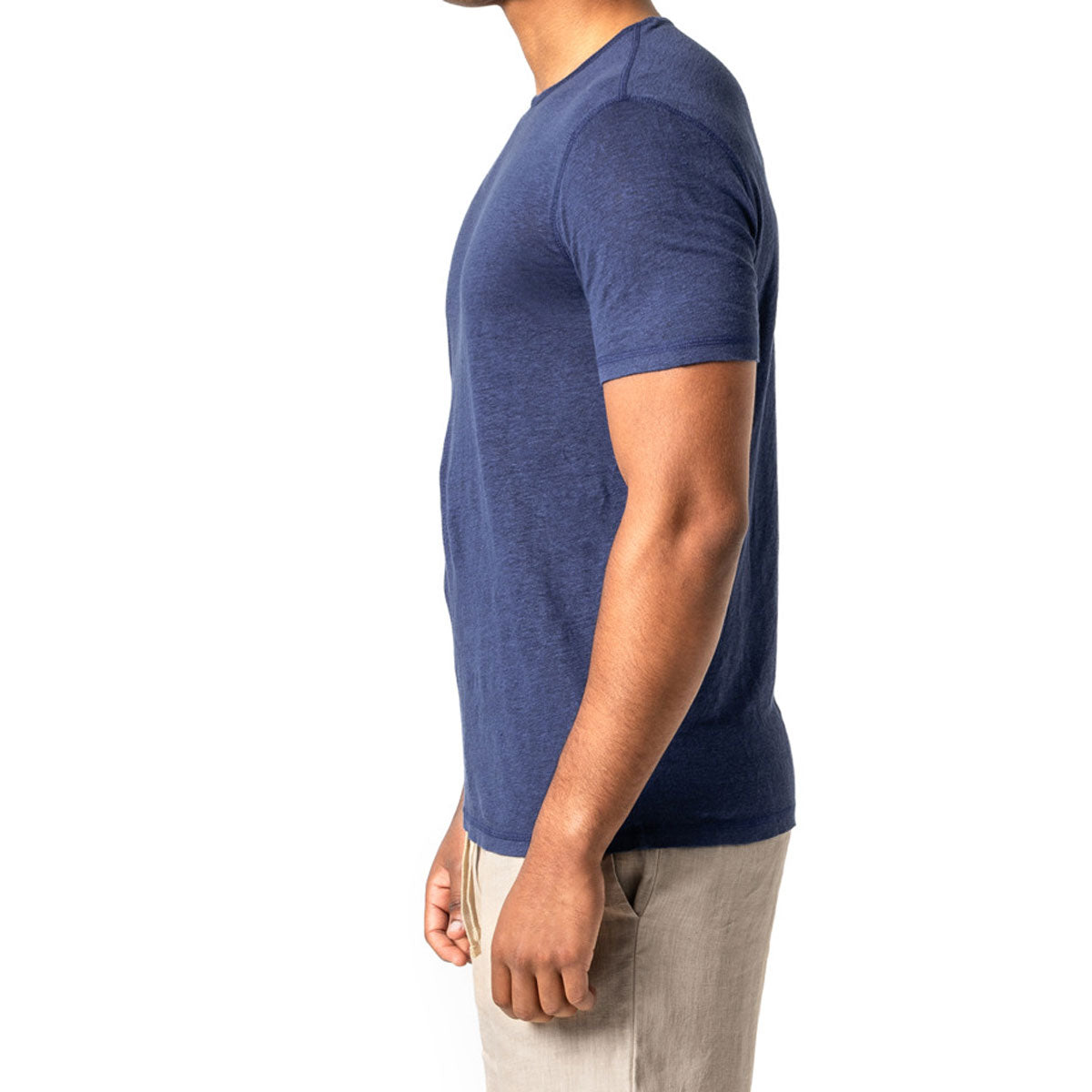 Herren Leinen T-Shirt