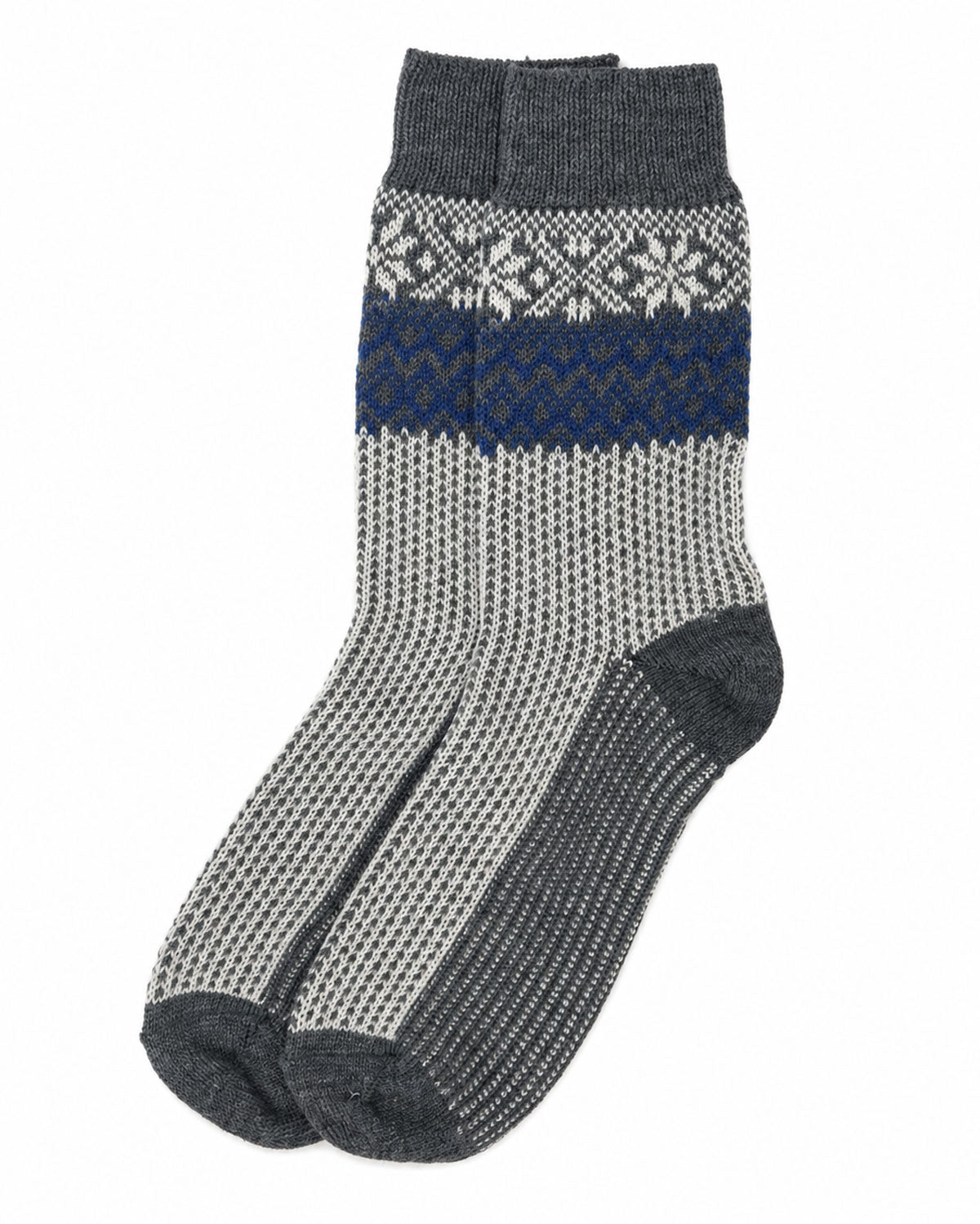 Erwachsene Schneefallsocke kbT Schurwolle