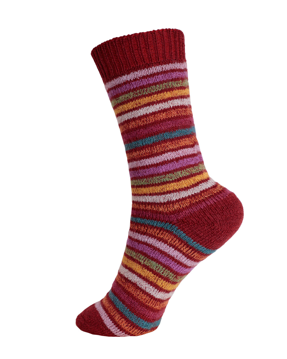 Hirsch Natur Baby Kinder Vollplüsch Ringel Socke kbT Wolle