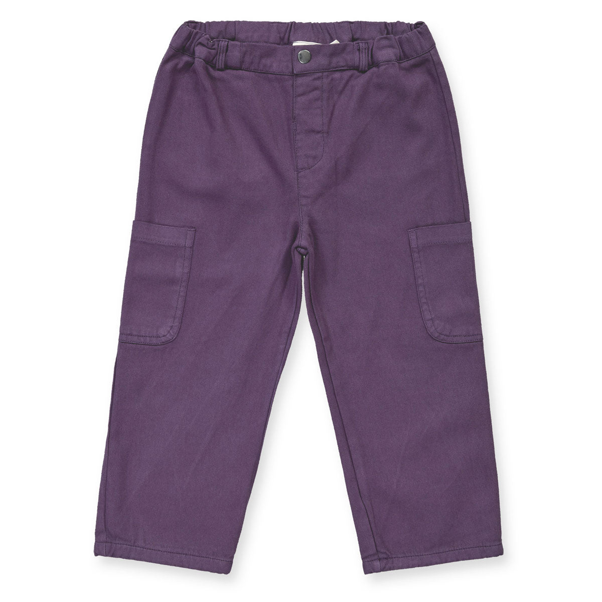 Gefütterte Kinderhose im Baggy-Stil Bio Baumwolle Twill mit Außentaschen
