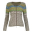 Dunque Damen Jacquard Jacke Wolle Bio Baumwolle