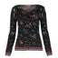 Dunque Damen Jacquard Jacke kbT-Merinowolle Bio Baumwolle