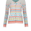 Dunque Damen Jacquard-Strickjacke Bio Baumwolle