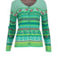 Dunque Damen Jacquard-Strickjacke Bio Baumwolle