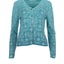 Dunque Damen Jacquard-Strickjacke Bio Baumwolle