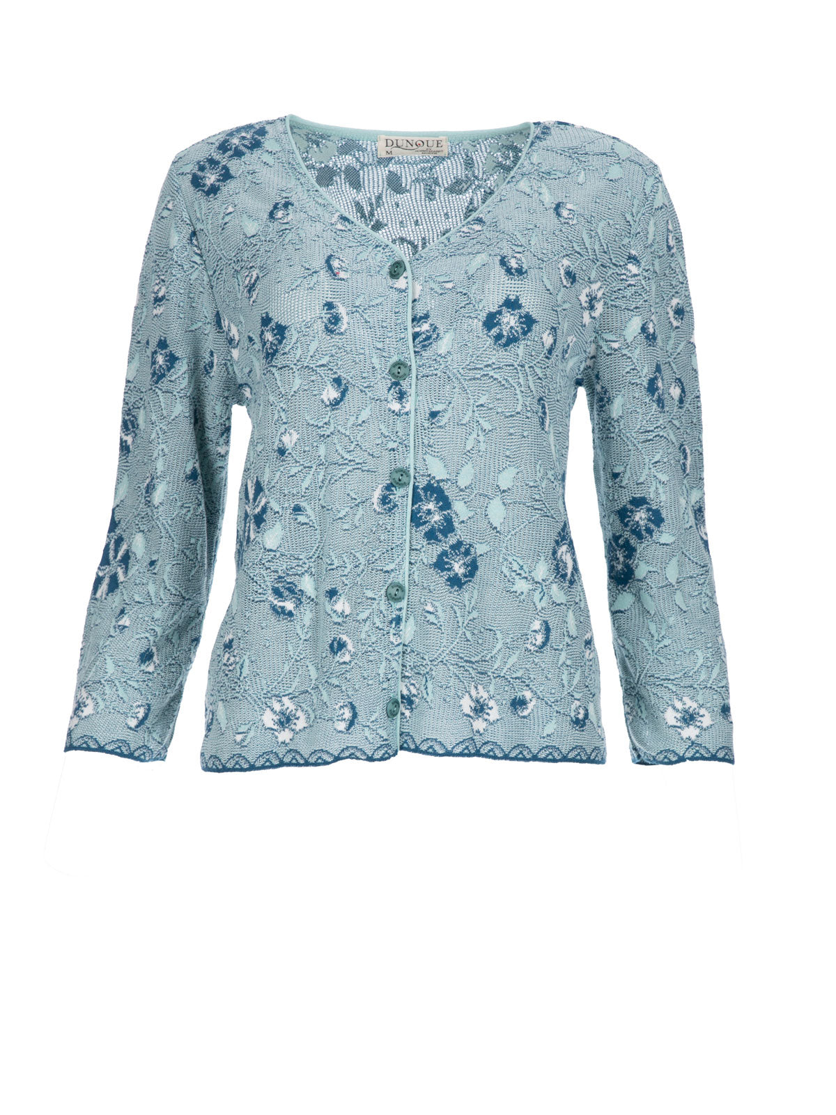 Dunque Sommer Jacquard-Jacke Ajour Bio Baumwolle